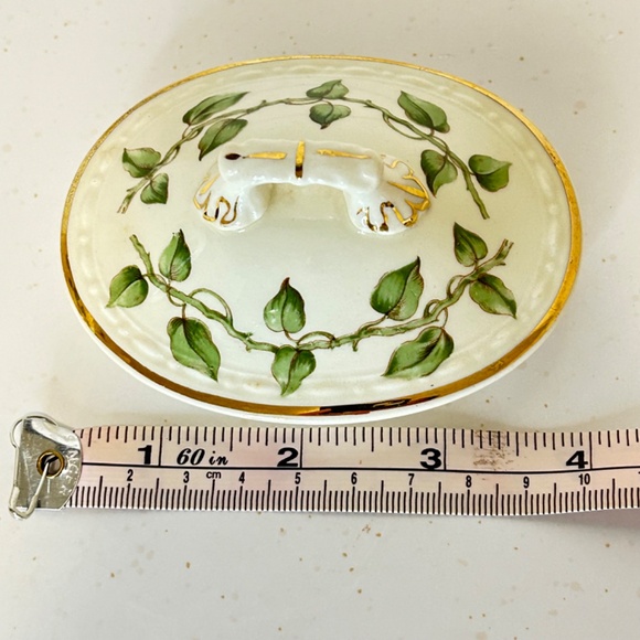 Homer Laughlin Georgian Eggshell Cotillion Magnolia Pattern Sugar Bowl and Lid - Picture 13 of 14